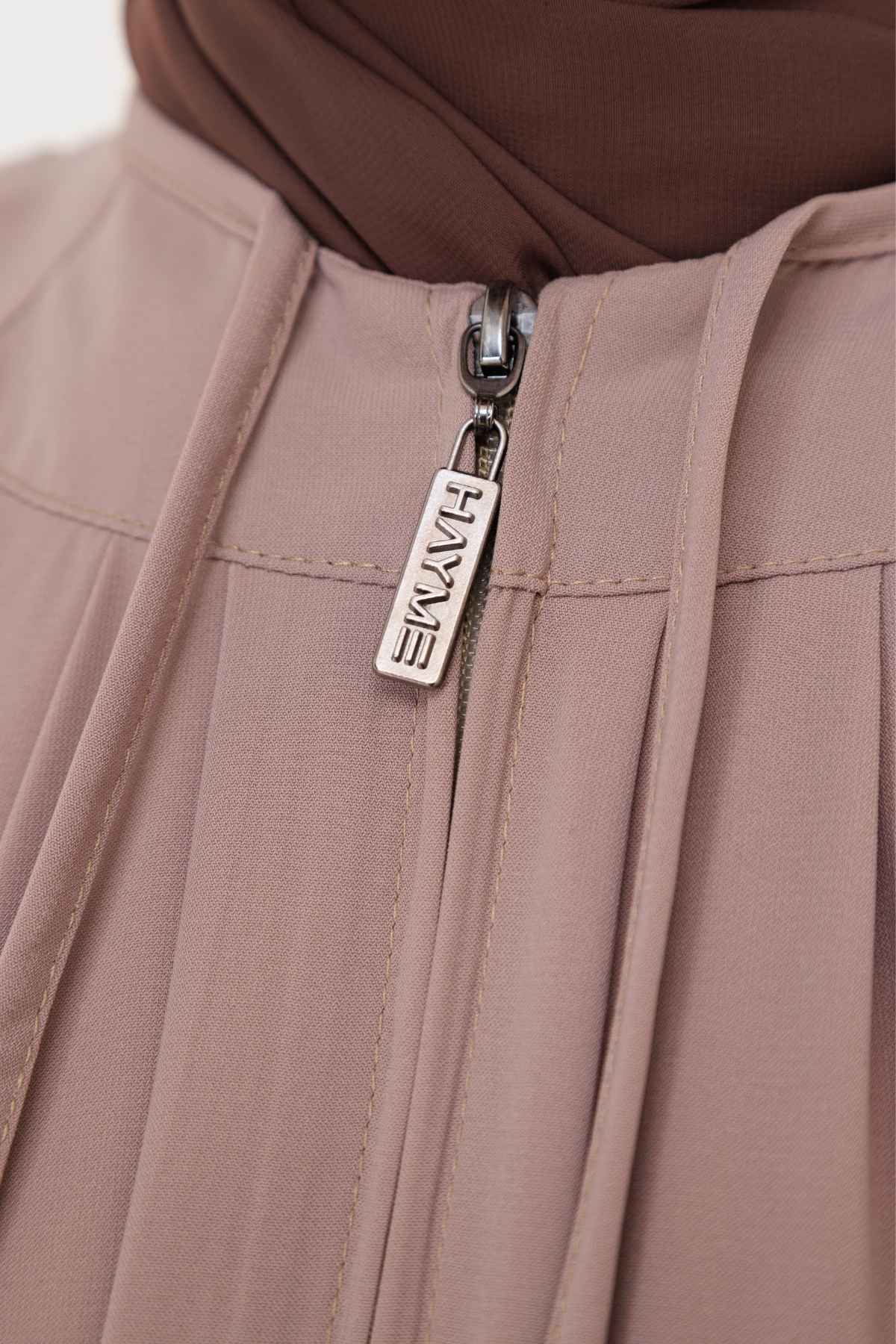 2463 Büzgülü Yaka Reglan Kol Ferace