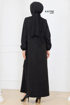 2680 Hakim Yakalı Fermuarlı Süet Ferace