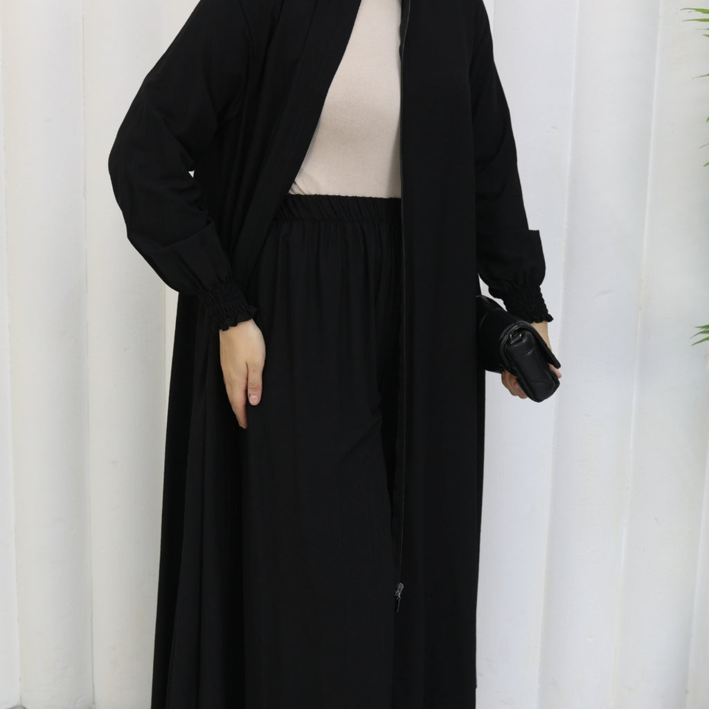 2601 - %85 Pamuklu Mevlana Kesim Tunik Pantolon İkili Tesettür Takım