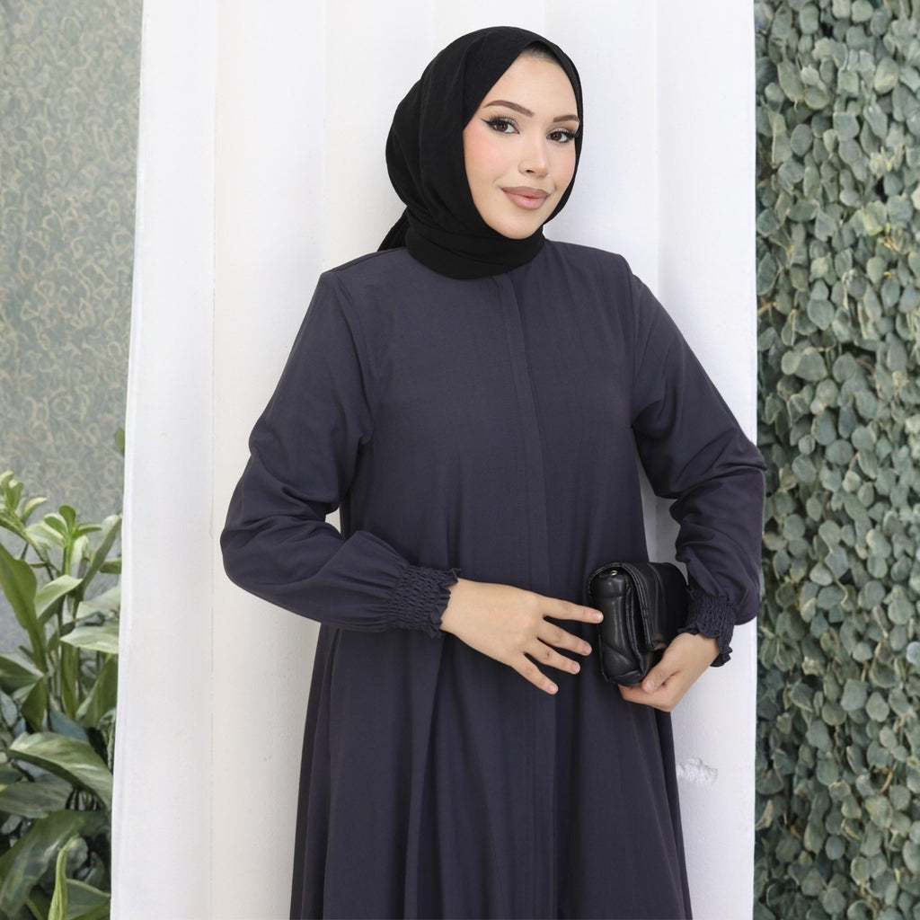 2601 - %85 Pamuklu Mevlana Kesim Tunik Pantolon İkili Tesettür Takım
