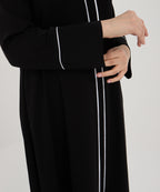 2413 Dubai İpek Biyeli Abaya
