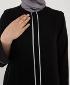 2413 Dubai İpek Biyeli Abaya