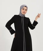 2413 Dubai İpek Biyeli Abaya